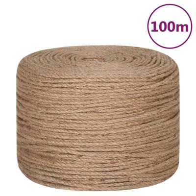 VidaXL Touw 100 m lang 6 mm dik jute VidaXL Touw 100 m lang 6 mm dik jute