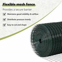 VidaXL Afrasteringspaal groen 25 x 0,5 m (12 x 12 mm gaas) staal - thumbnail