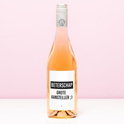 Wijnfles Beterschap aansteller - Rosé (Blush Rosé)