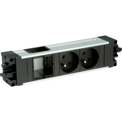 Bachmann 906.093 Stekkerdoosmodule Aluminium, Zwart GST18i aansluitbus 1 stuk(s)