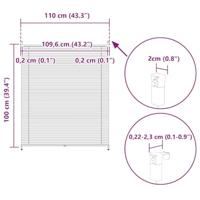 VidaXL Plisséjaloezie 110x100 cm wit - thumbnail