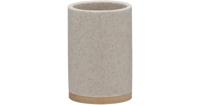 Tandenborstelbeker Sealskin Grace 10,2 x 7,2 cm Polyresin Zand - thumbnail
