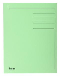 Exacompta dossiermap Foldyne ft 23,7 x 34,7 cm (voor ft folio), lichtgroen, doos van 50 stuks
