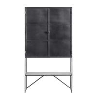 Haluta - Opbergkast Orizone - 100x35x181 - Zwart - thumbnail