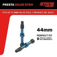 STANS Stan&apos;s valve stem aluminium (pair) - universal, presta - blue - 44mm - thumbnail