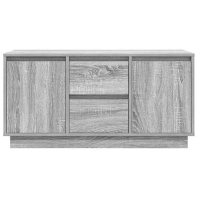 Tv-meubel met LED-verlichting 100x41x50 cm grijs sonoma eiken