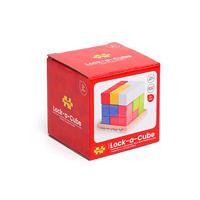 Bigjigs houten lock-a-cube kubuspuzzel - thumbnail