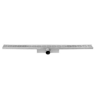 Easy Drain Compact 30 douchegoot RVS met enkele plaat RVS waterslot 30mm 70cm inbouw diepte 63mm met zijuitloop BMCOM70030
