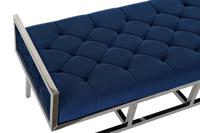 Kruk DKD Home Decor Blauw Polyester Staal (97 x 44 x 46 cm) - thumbnail
