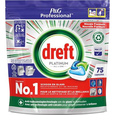 Dreft - Vaatwas Platinum Regular All-in One - 75 stuks Dreft - Vaatwas Platinum Regular All-in One - 75 stuks