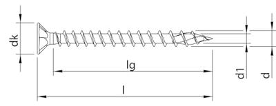 HECO TOPIX-plus schroeven - platkop verzinkt - 5x80 mm - Torx T-20 (HD20) - voldraad - 200 st