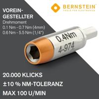 Bernstein Tools for Electronics 4-970-G Draaimomentadapterset 0.1 - 0.6 Nm - thumbnail