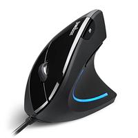 Perixx Vertikal Perimice-513 Ergonomische muis USB Optisch Zwart 6 Toetsen 1600 dpi Ergonomisch - thumbnail