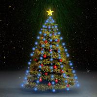 VidaXL Kerstboomverlichting met 210 led's blauw net 210 cm - thumbnail