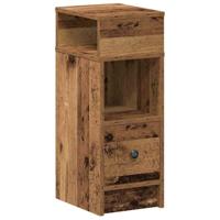 Nachtkastjes 2 st met lade 25x31x66 cm oud houtkleurig - thumbnail