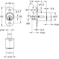 Schuifdeurslot Junie 23.5mm 2960 - thumbnail