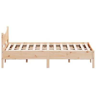 Bedframe zonder matras massief grenenhout 135x190 cm