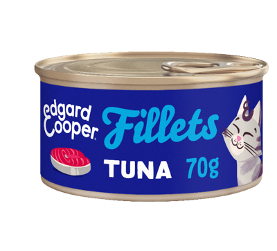 Edgard & Cooper graanvrij tonijnfilets kat natvoer blikje 70gr
