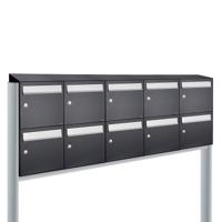 Allux Flow Set 5-Breed, 2-Hoog Met Dak Op Statief Zwart - 40040070_5x2ds - thumbnail