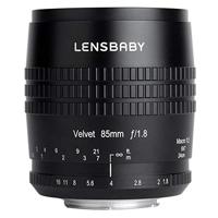 Lensbaby Velvet 85 zwart Fuji - thumbnail