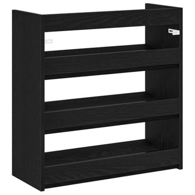 VidaXL Schoenenrek 60x25x62 cm bewerkt hout zwart