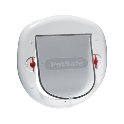 Petsafe kattenluikje grote kat / kleine hond wit 4 standen (280)
