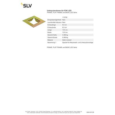 SLV FrameInbouw - 112780