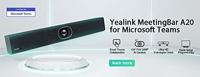Yealink A20-020-teams, volledig uitgeruste videocollaboration Bar/MeetingBar voor kleine vergaderruimtes, set A20+CTP18 touchpaneel, zwart - thumbnail