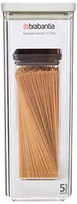 Brabantia Tasty+ voorraadbus 2.5 liter lichtgrijs