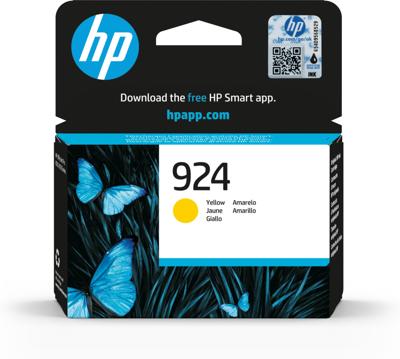 HP inktcartridge 924, 400 pagina's, OEM 4K0U3NE, cyaan