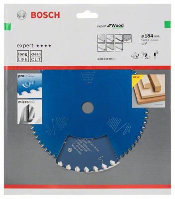 Bosch Accessories Expert for Wood 2608644036 Cirkelzaagblad 184 x 16 x 1.6 mm Aantal tanden: 40 1 stuk(s)