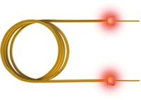 saCon glasvezel LED patchkabel duplex 9/125µm OS2, LC/LC, geel, 10 m - thumbnail