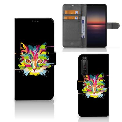 Sony Xperia 1 II Leuk Hoesje Cat Color Sony Xperia 1 II Leuk Hoesje Cat Color