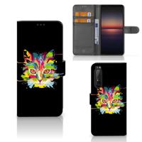 Sony Xperia 1 II Leuk Hoesje Cat Color - thumbnail