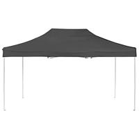 VidaXL Partytent professioneel inklapbaar 4,5x3 m aluminium antraciet - thumbnail