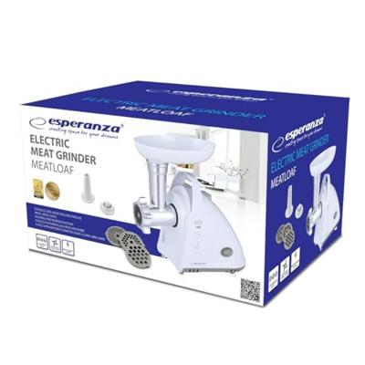 Esperanza EKM031 Vleesmolen. Wit 2200W