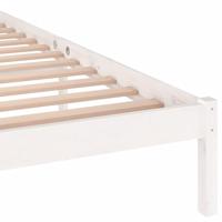 Bedframe massief grenenhout wit 200x200 cm - thumbnail