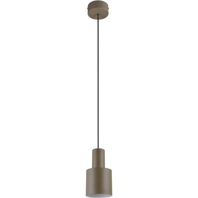 LED Hanglamp - Hangverlichting - Trion Dago - E27 Fitting - Rond - Taupe - Metaal