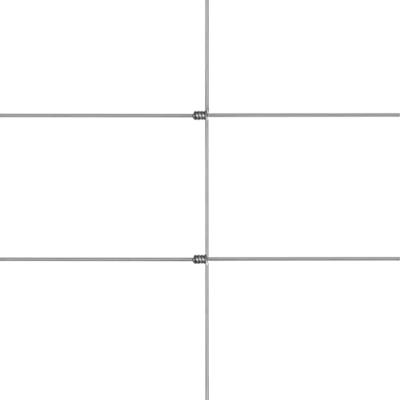 VidaXL Hek 50x1 m gegalvaniseerd staal zilverkleurig