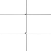 VidaXL Hek 50x1 m gegalvaniseerd staal zilverkleurig - thumbnail