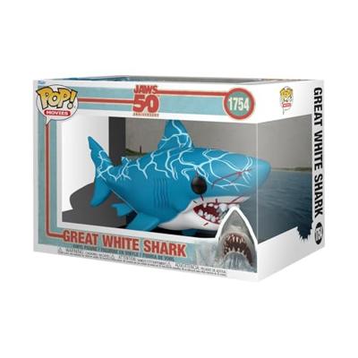 Jaws (50th Anniversary) Funko Pop Vinyl: Great White Shark (Retro)(Super Sized)