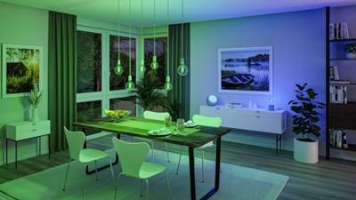 29163 Paulmann Home LED-lamp E27 Energielabel: G (A - G) 6.3 W RGBW Goud 29163 Paulmann Home LED-lamp E27 Energielabel: G (A - G) 6.3 W RGBW Goud