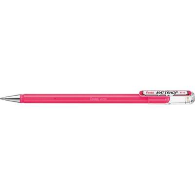 Gelschrijver pentel k110 mattehop m roze | 12 stuks