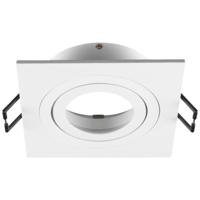 SLV InbouwringNew Tria 75 vierkant wit - zonder fitting - 1007349 - thumbnail