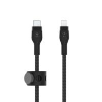 Belkin BoostCharge Pro Flex gevlochten USB Type C/Lightning-kabel (3m), MFi-gecertificeerde 20 W PD Power Delivery-snellaadkabel voor iPhone 14/14 Plus, 13, 12, Pro/Max, mini, SE, iPad en meer – Zwart - thumbnail