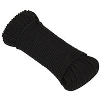 Werktouw 4 mm 25 m polyester zwart - thumbnail