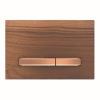 Bedieningsplaat Geberit Sigma 50 voor 2-toets Spoeling Rosé Goud / Amerikaans noten - thumbnail