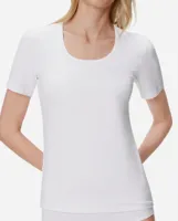 Dames T-shirt biologisch katoen - Dames aansluitend wit ondershirt - 100% katoen - thumbnail