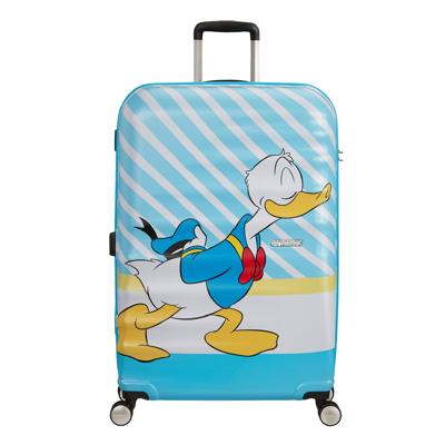American Tourister Wavebreaker Disney Spinner 77 donald blue kiss Harde Koffer