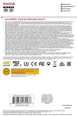 Sandisk MicroSDXC 64GB Memory Card (Legend of Zelda) Sandisk MicroSDXC 64GB Memory Card (Legend of Zelda)